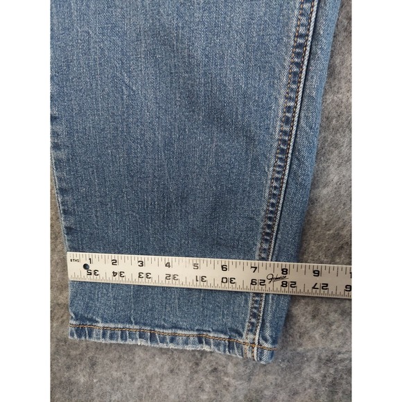 Levis 541 Jeans Mens 39x32 Blue Ahtletic Taper Medium Wash Fade Whiskered Grunge - Picture 3 of 13